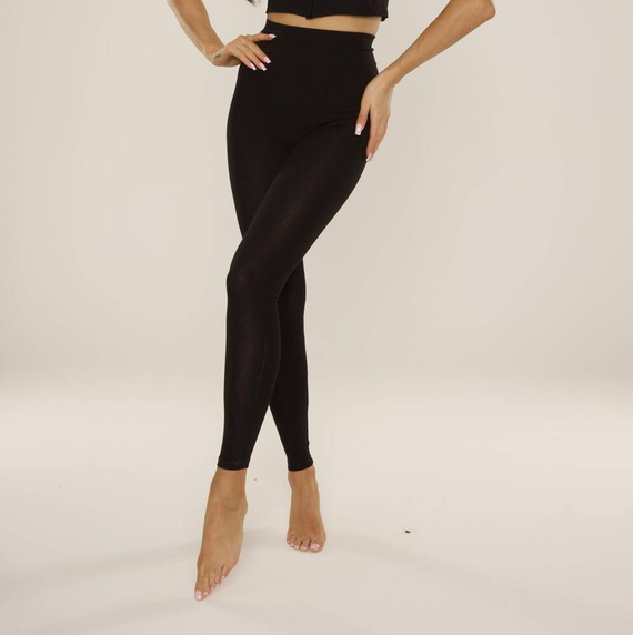 Legginsy długie 801 Khali De Lafense - czarny