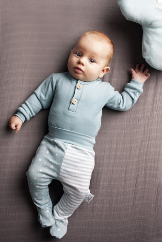 Body guzik z długim rękawem "SWEET DREAMS" Makoma turkusowy