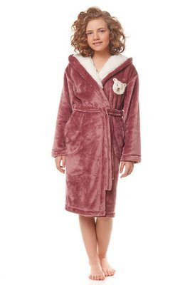 Szlafrok dziecięcy 2152 L&L - sucha róża