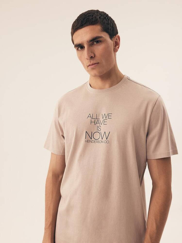 Piżama Męska 42632 Premium Henderson - beżowy