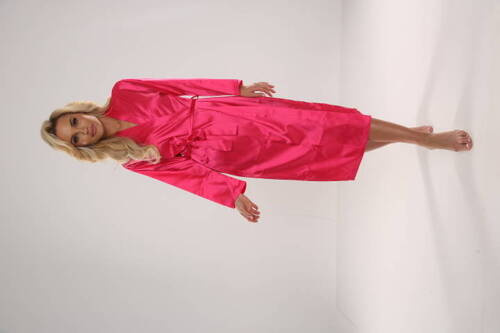 798 Classic szlafrok damski Forex - malinowy