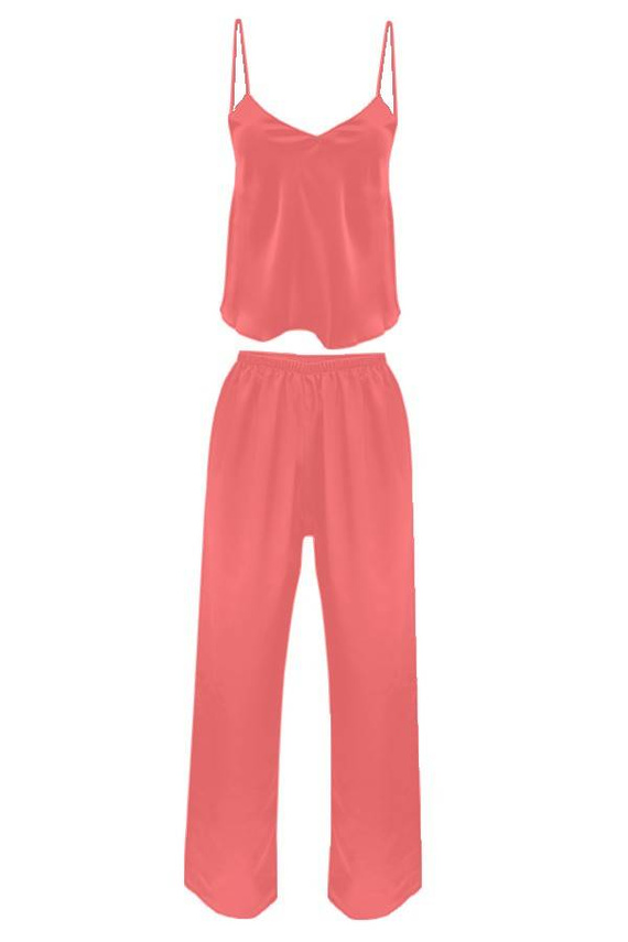 Piżama Damska Satynowa Iga DKaren - Puder