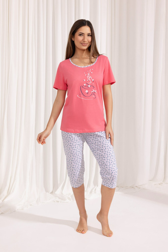 Piżama Damska 685  Regina różowy