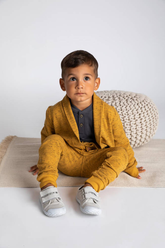 169570 Mix Bluza dresowa Nicol - musztardowy