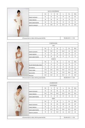 Bayla Sensis – beżowa koszula nocna z wiskozy, rozpinana