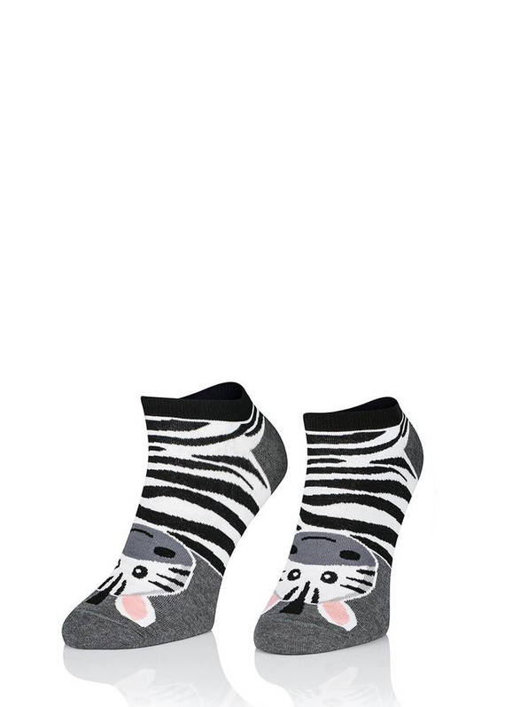 1719 Stopki Damskie/Męskie Intenso 077 szary melanż