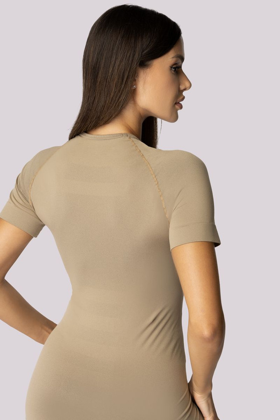 Koszulka termoaktywna damska krótki rękaw Alpha Spaio sand