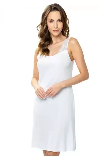 Koszula nocna z koronką 86553 Cloe Mewa biały