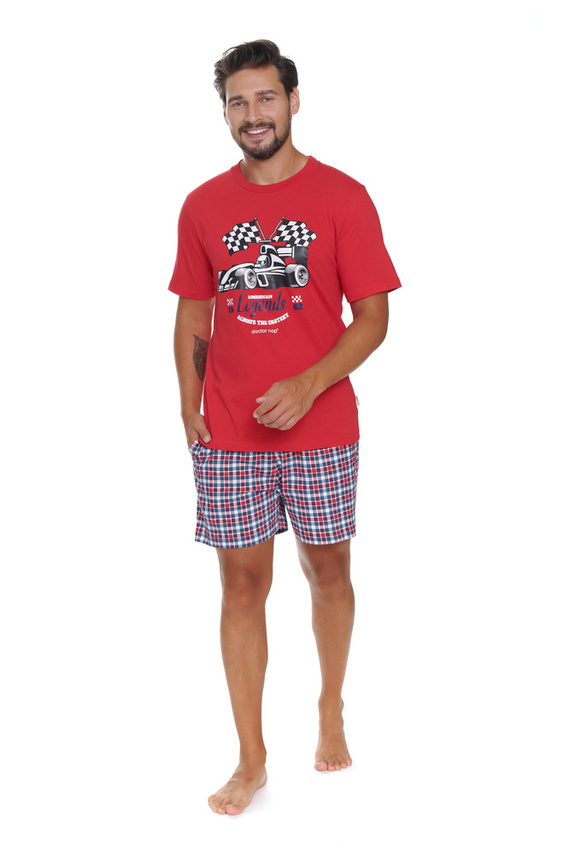 PMB.5353 Piżama Męska Doctor Nap - red