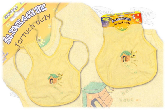 Śliniak fartuch duży TERJAN łosoś