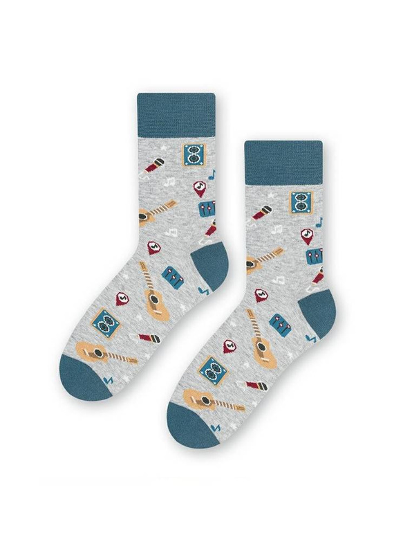 ART.039 Skarpetki młodzieżowe Steven 012 jeans melanż