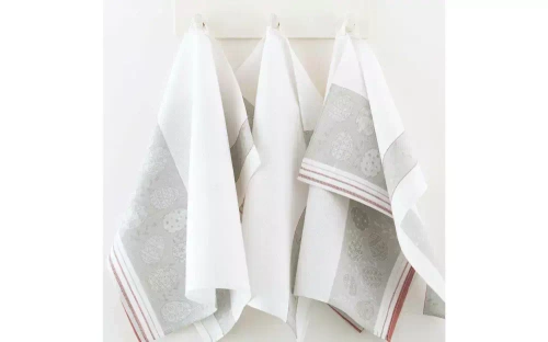 Komplet ścierek kuchennych 9113/2 w drewnianym pudełku Zwoltex biały 