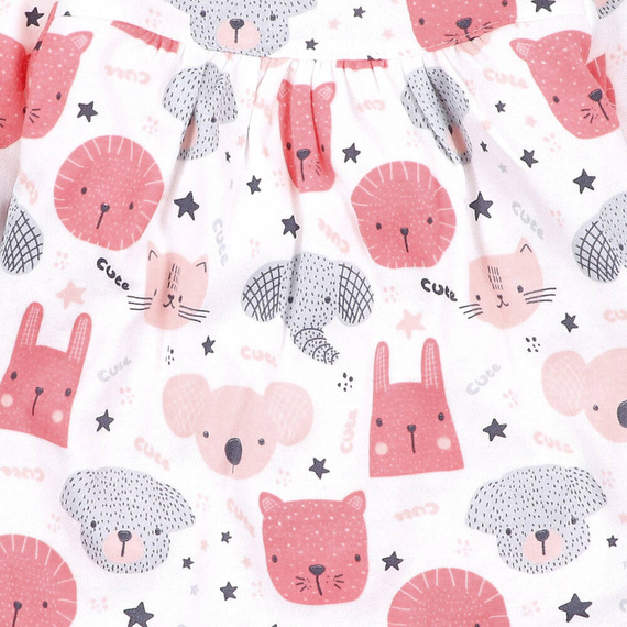 Sukienka z bawełny organicznej My best friends Nini druk