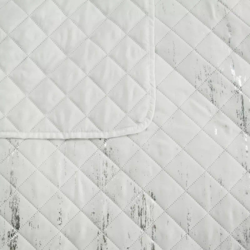 Narzuta dekoracyjna Blink 1 Design91 biały/srebrny