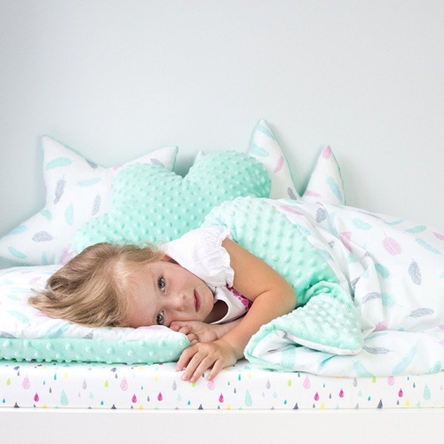 Kocyk Przedszkolaka/Średniaka Sawanna- Velvet  Makaszka 