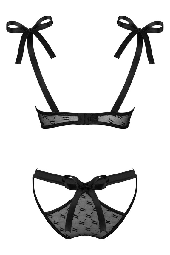 Komplet 2-częściowy Obsessivia Set Obsessive czarny