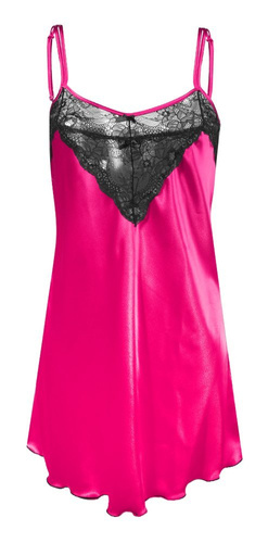 Koszulka satynowa damska DKaren - pink