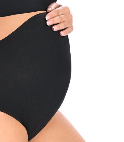 Figi ciążowe Maxi Iris Teyli - czarny