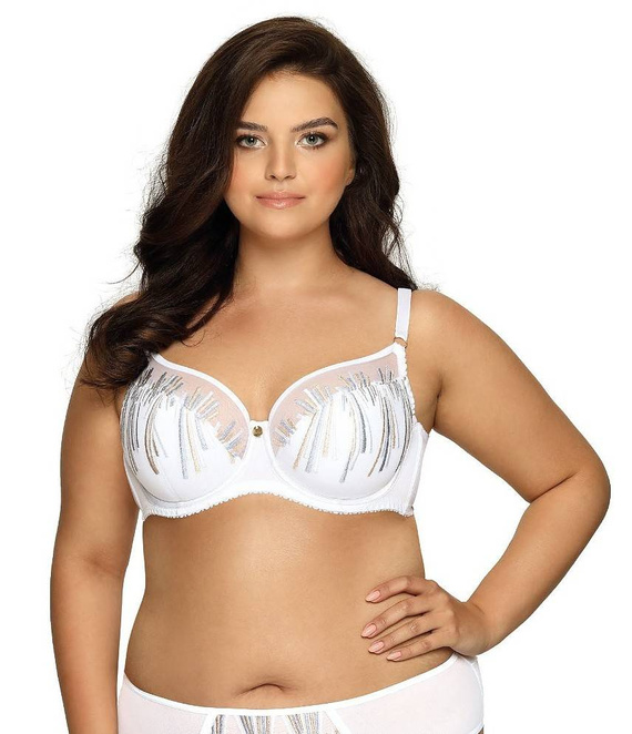 Półusztywniany Biustonosz Maxi 1941 Ava - biały