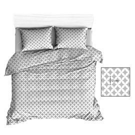 Maroko R141 Pościel bawełniana Karo szary-biały