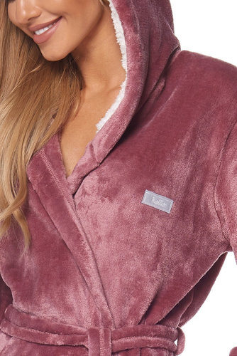 Krótki Szlafrok Damski 2125 Ole L&L - perła 