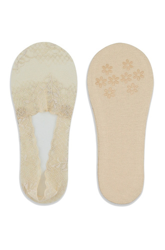 SN048 Baleriny stopki damskie Noviti -beżowy jasny