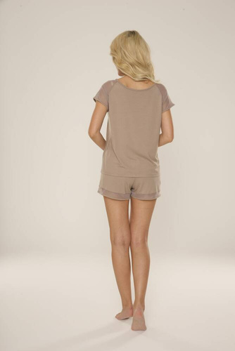 Piżama Damska 766 Carmel De Lafense - jasna mocca