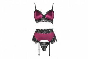Komplet damski Nahir Maroon LivCo Corsetti Fashion