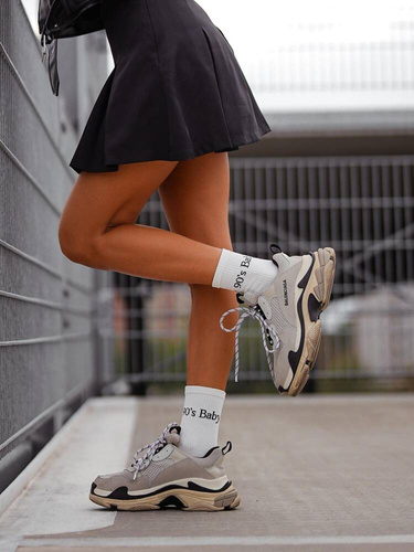 0200-125 90's Baby Skarpety damskie Milena -ecru