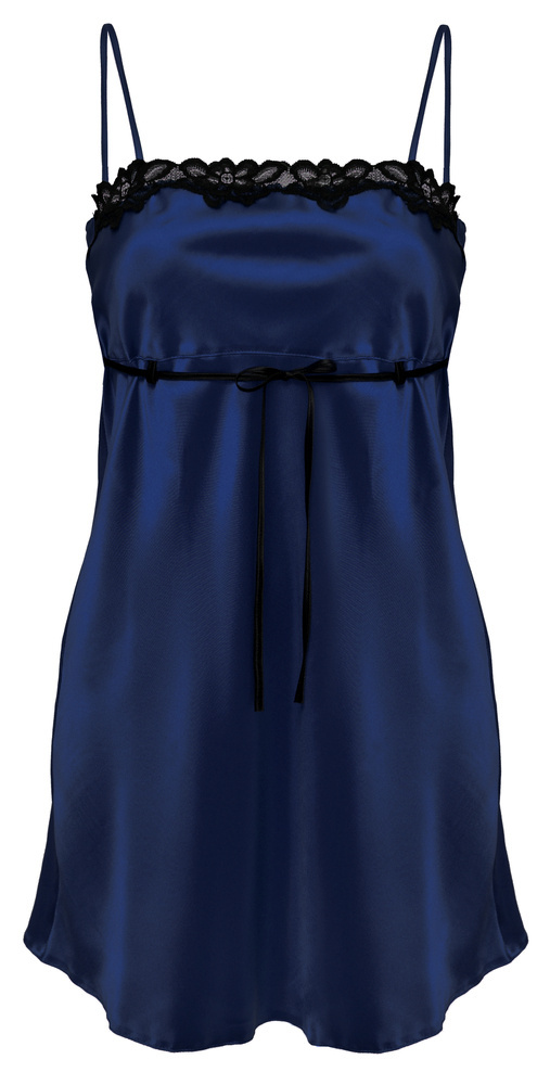 Kalia Halka satynowa koszulka damska DKaren - granatowy