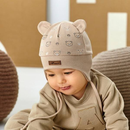 Czapka chłopięca 48-021 AJS mix-kolor