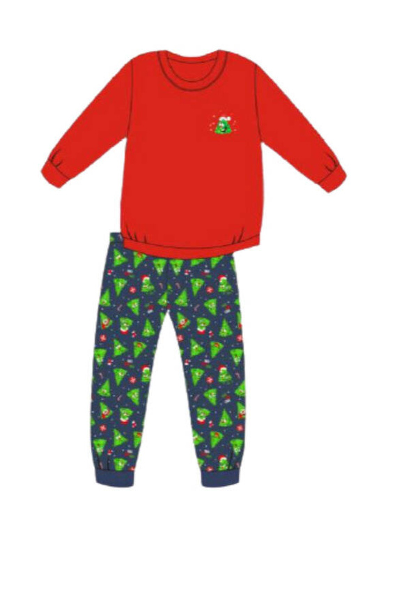 Piżama dziewczęca 592/182 Christmas Tree Cornette czerwony