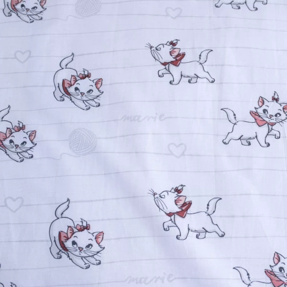 Pościel bawełniana do łóżeczka Marie Cat Bow Jerry Fabrics