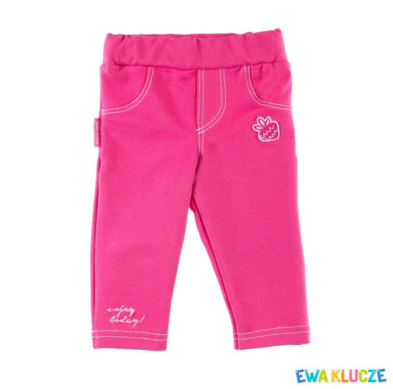 Spodnie jeansowe dla dziewczynki "SUN" Ewa Klucze koral