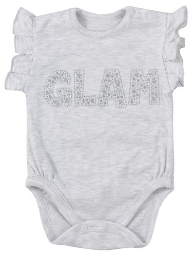 "GLAM LATO" Body niemowlęce krótki rękaw Koala- szary