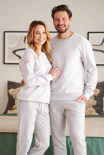 PMB.5248 Piżama Męska Doctor Nap - szara