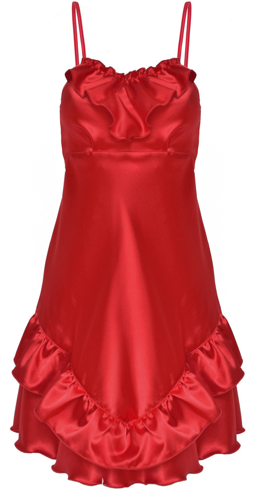 Ivon Halka satynowa koszulka damska DKaren - czerwony