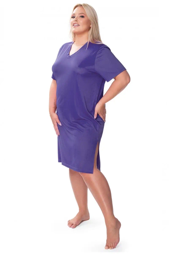 Koszula nocna damska Sporti Mewa fioletowy