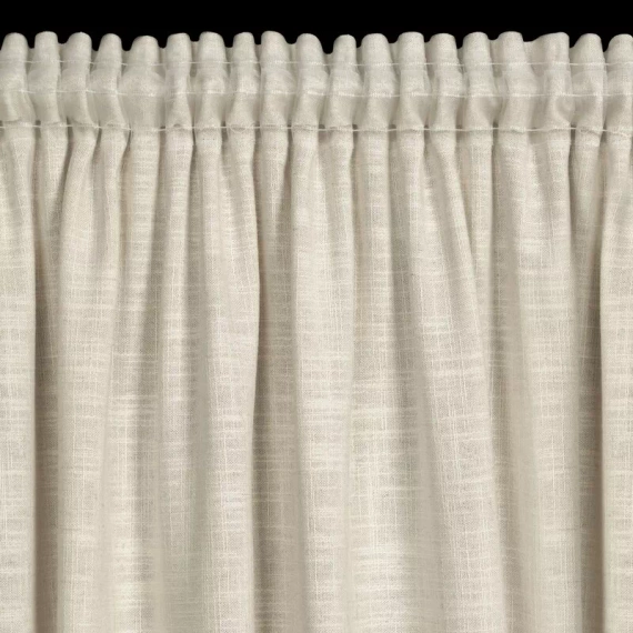 Zasłona na taśmie Rosi Eurofirany ciemny beżowy