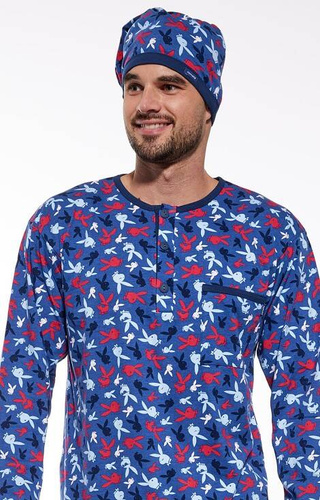 Koszula męska 110/24 Playboy Cornette granatowy