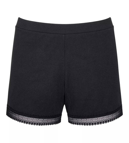 Krótkie spodenki piżamowe GO Ribbed Short Sloggi - black