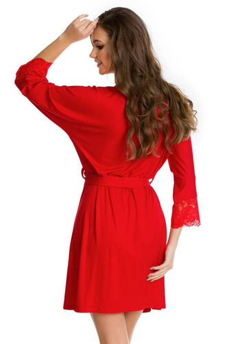 Szlafrok damski 12014 Etna Mediolano czerwony 