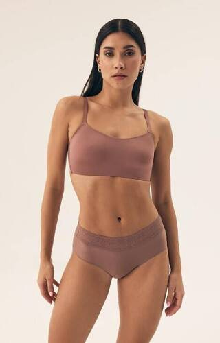 Figi damskie 2-pak 42826 Polly 2 Henderson - karmelowy-różowy