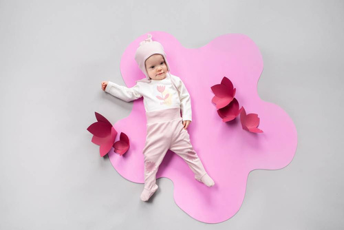 Półśpiochy niemowlęce Romantic Pinokio - róż