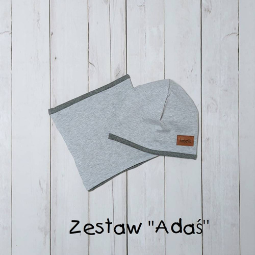 Czapka + komin Adaś Bambarillo melanż