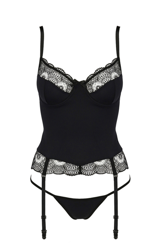 Gorset damski Alina Corset Casmir czarny