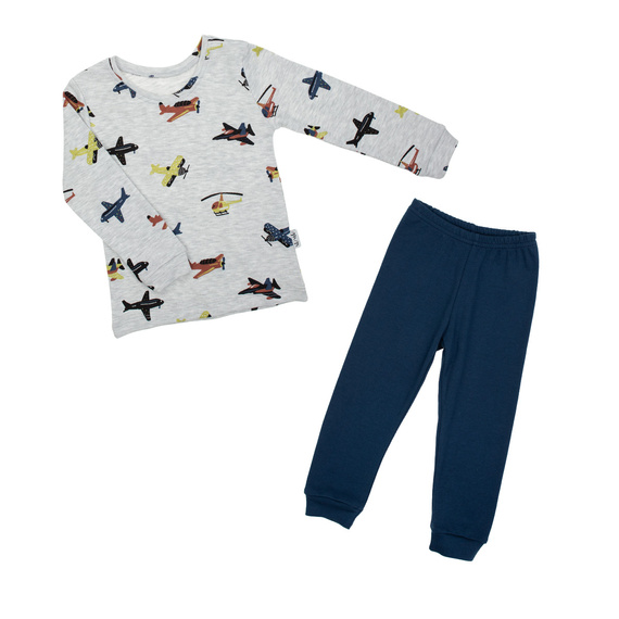 Nicol 219036 Willy – piżama chłopięca bawełniana , długi rękaw, spodnie