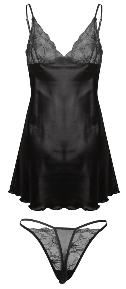 Jeniffer Halka nocna damska DKaren - czarna