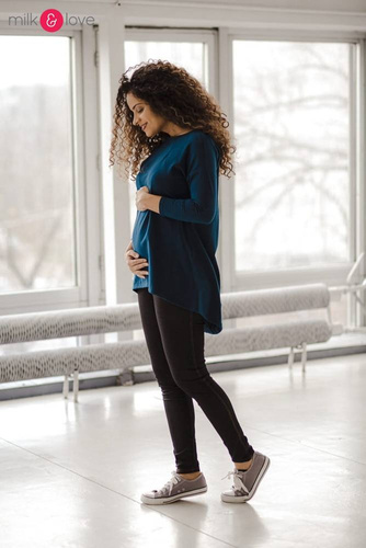 Bluzka ciążowa i do karmienia Mommy Milk&Love poseidon