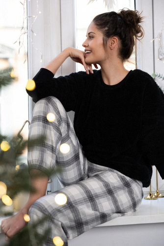 Piżama damska Meredith Sensis - czarny